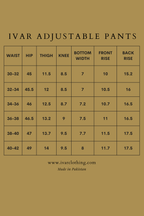 IVAR® Burnt Brown Adjustable pleated pants