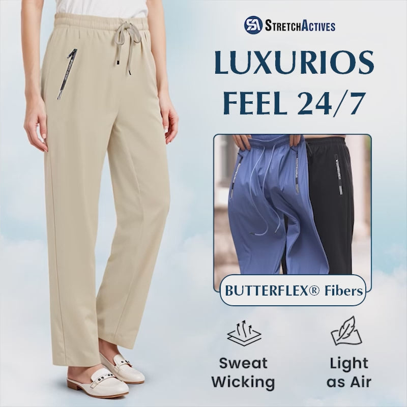 Pure StretchActive - NEW YEAR'S SALE 57% OFF - Women's Ultra Soft Stretch Perfect Drape Casual Pants
