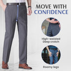 OldenEase - Men’s Classic Ice Silk High Waist Comfort Pants