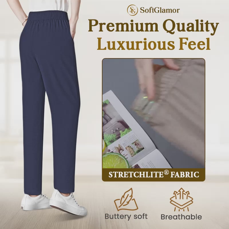 Pure&Clo - Women's Ultra Soft Perfect Drape Pull-On Pants