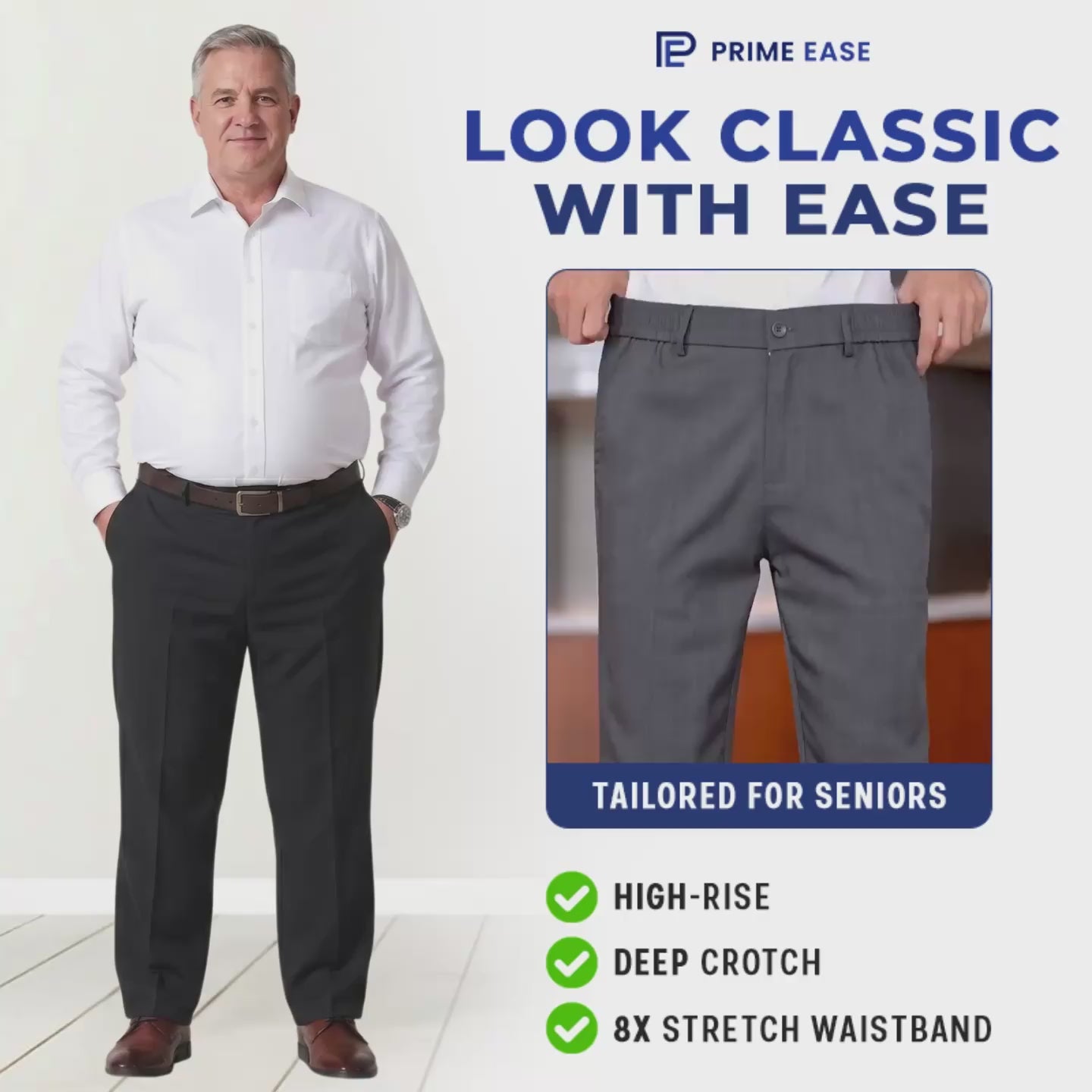 Pure™ PrimeEase - LAST DAY 70% OFF - Men’s Classic Ice Silk High Waist Comfort Pants