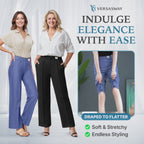 Pure&Clo - Ultra Smooth High Rise Elastic Waist Comfy Pants