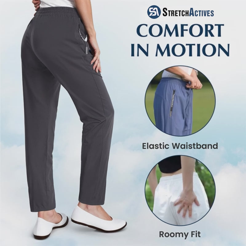 Pure StretchActive - NEW YEAR'S SALE 57% OFF - Women's Ultra Soft Stretch Perfect Drape Casual Pants