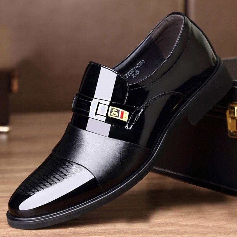 Ultra Gloss Leather Business Shoe - Pure - PURECLO
