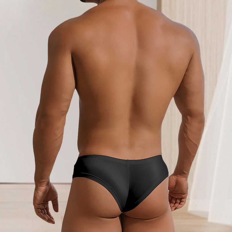 🔥Slip à Taille Basse Respirant de Couleur Unie pour Hommes【Achetez 3 Obtenez 2 Gratuit】