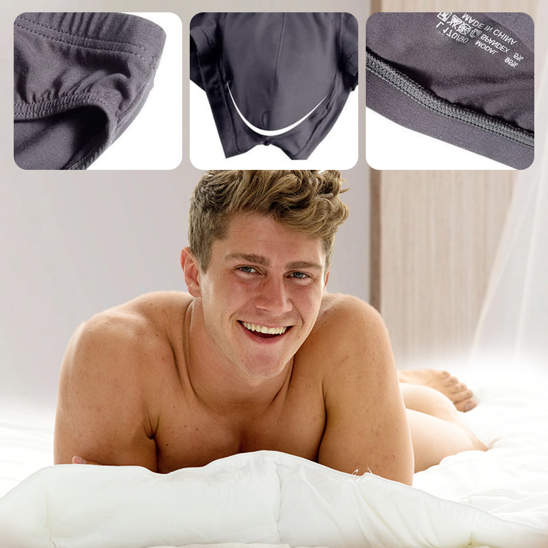 🔥Slip à Taille Basse Respirant de Couleur Unie pour Hommes【Achetez 3 Obtenez 2 Gratuit】