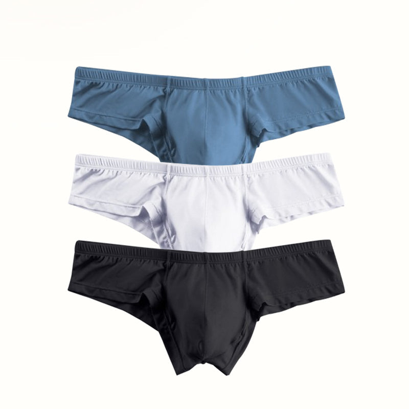 🔥Slip à Taille Basse Respirant de Couleur Unie pour Hommes【Achetez 3 Obtenez 2 Gratuit】
