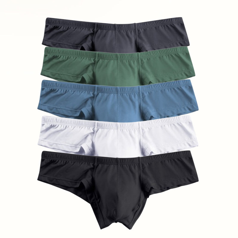 🔥Slip à Taille Basse Respirant de Couleur Unie pour Hommes【Achetez 3 Obtenez 2 Gratuit】