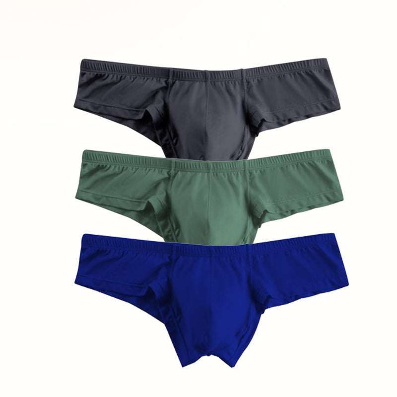 🔥Slip à Taille Basse Respirant de Couleur Unie pour Hommes【Achetez 3 Obtenez 2 Gratuit】